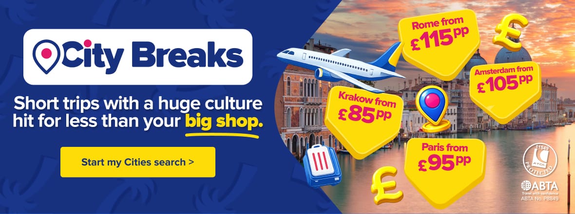 City Breaks HP Banner Mobile 17/04/2026