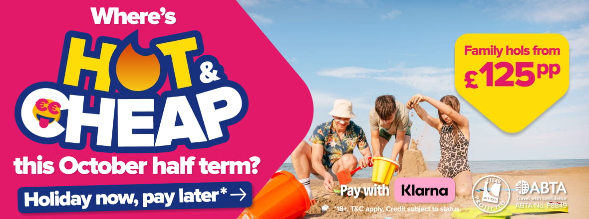 Where's Hot and Cheap in October Half Term - Mobile 16/10