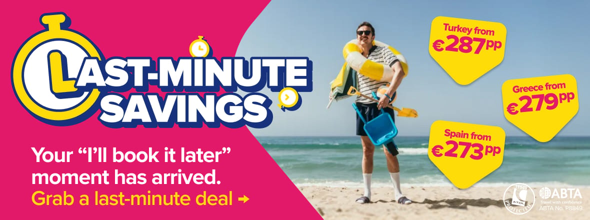 Last Minute Deals Homepage Banner - IE 02/06/2026