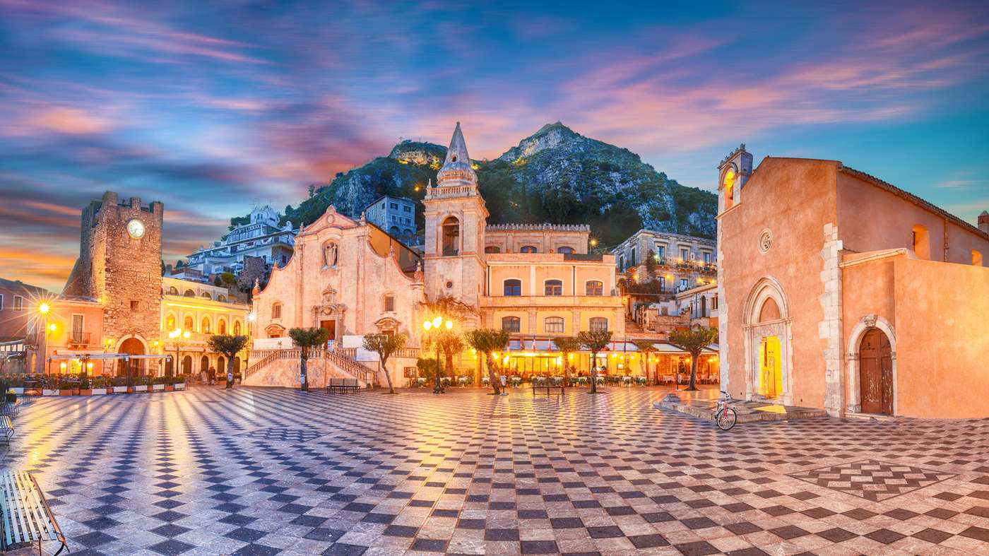 Taormina at night