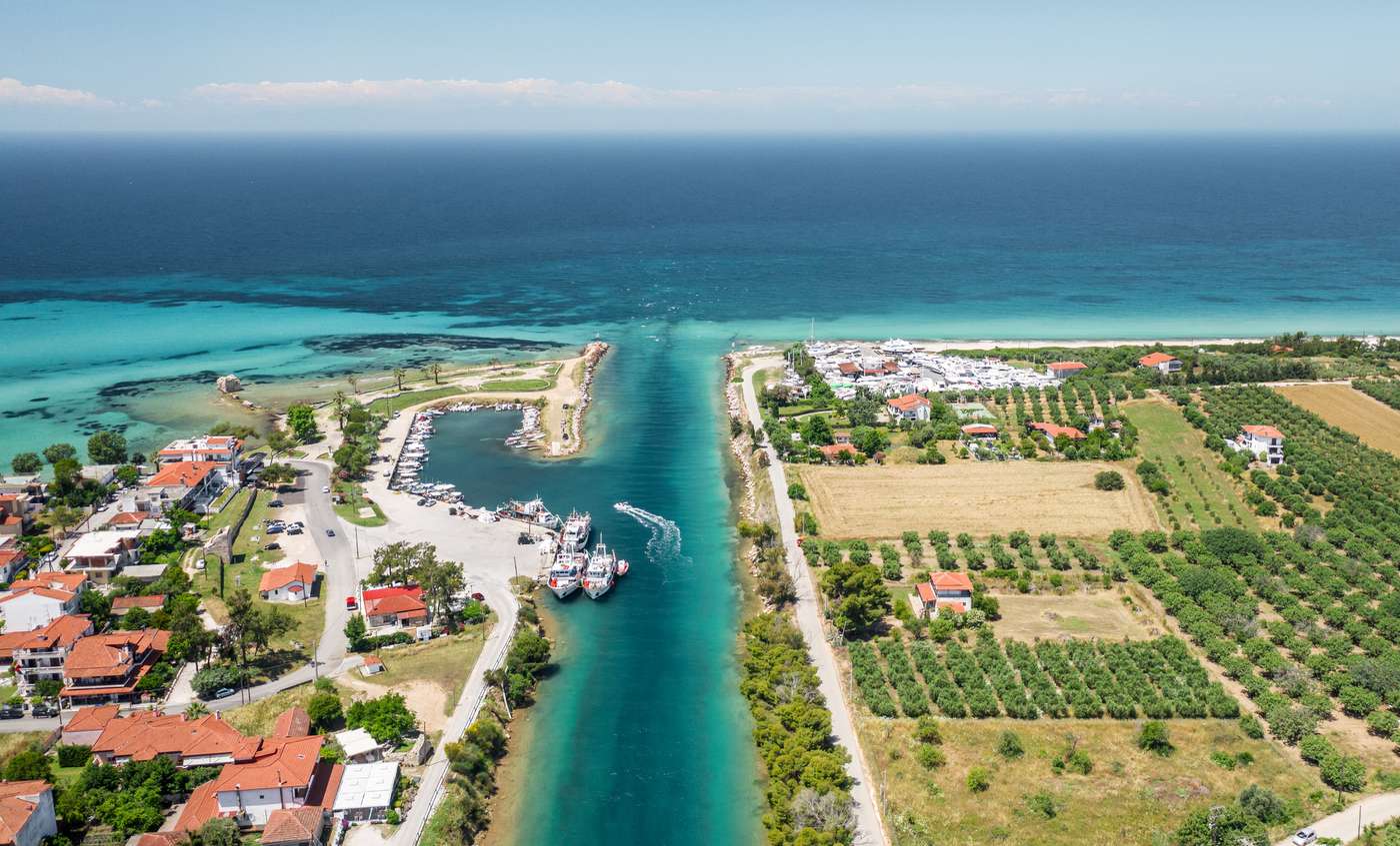 Halkidiki places to visit - Canal of Potidea