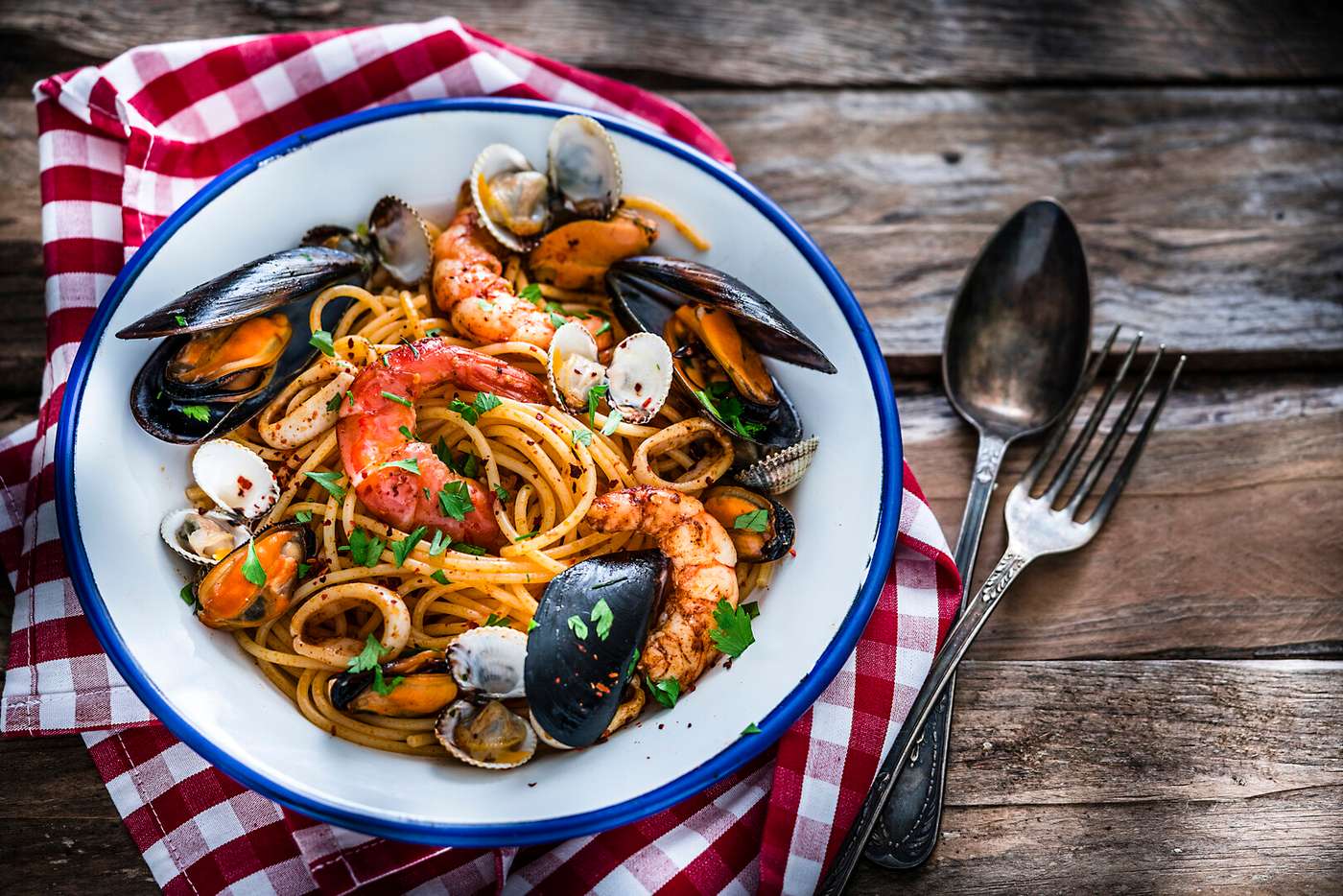 Seafood pasta