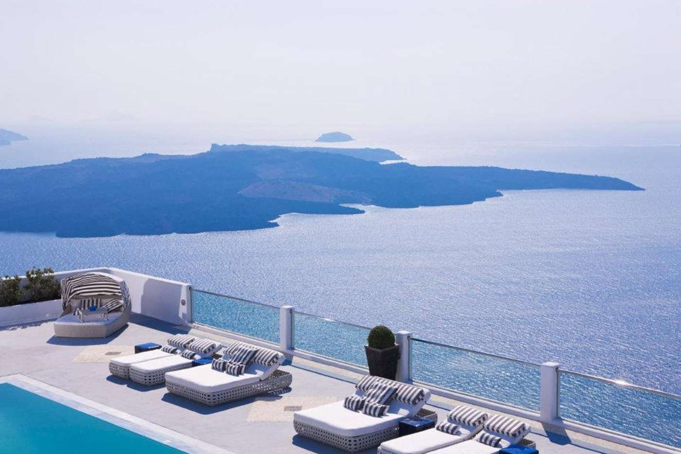 Belvedere in Santorini, Greece