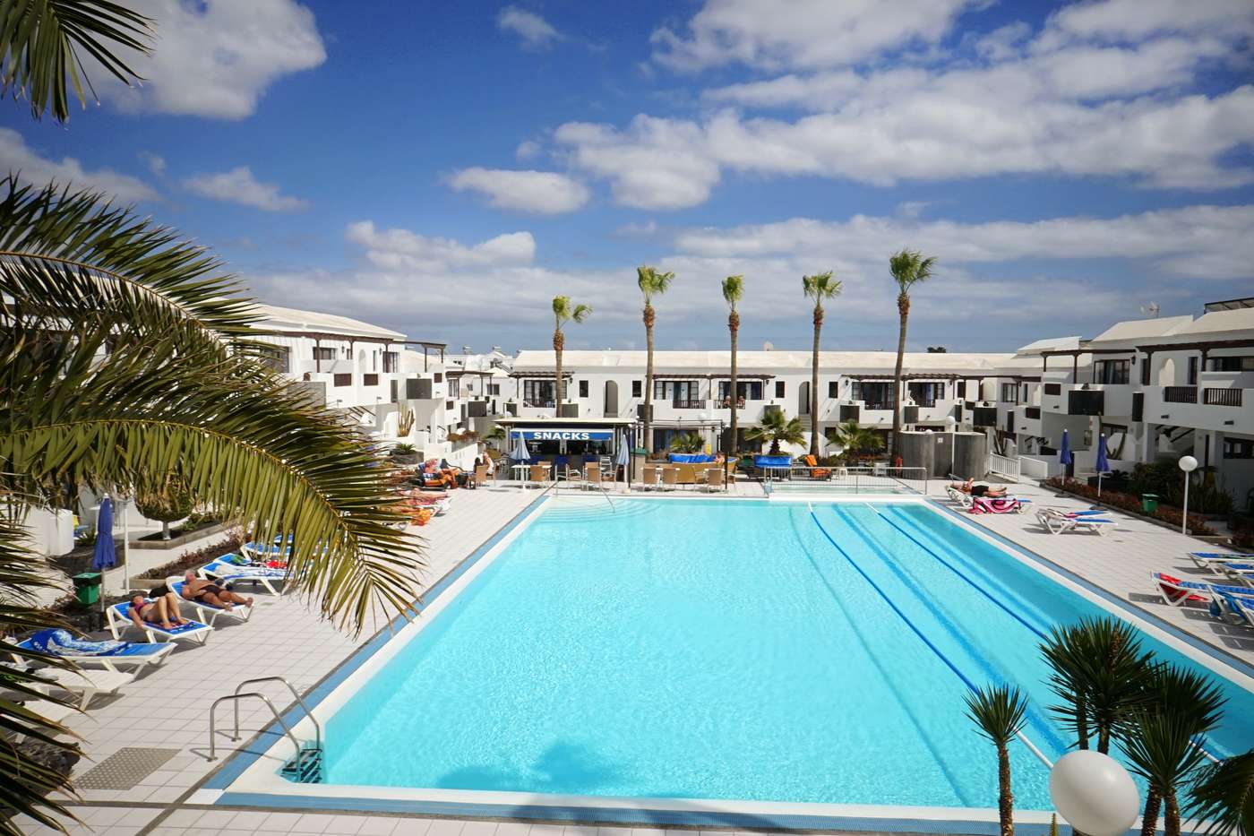 Plaza Azul in Canaries, Lanzarote, Spain