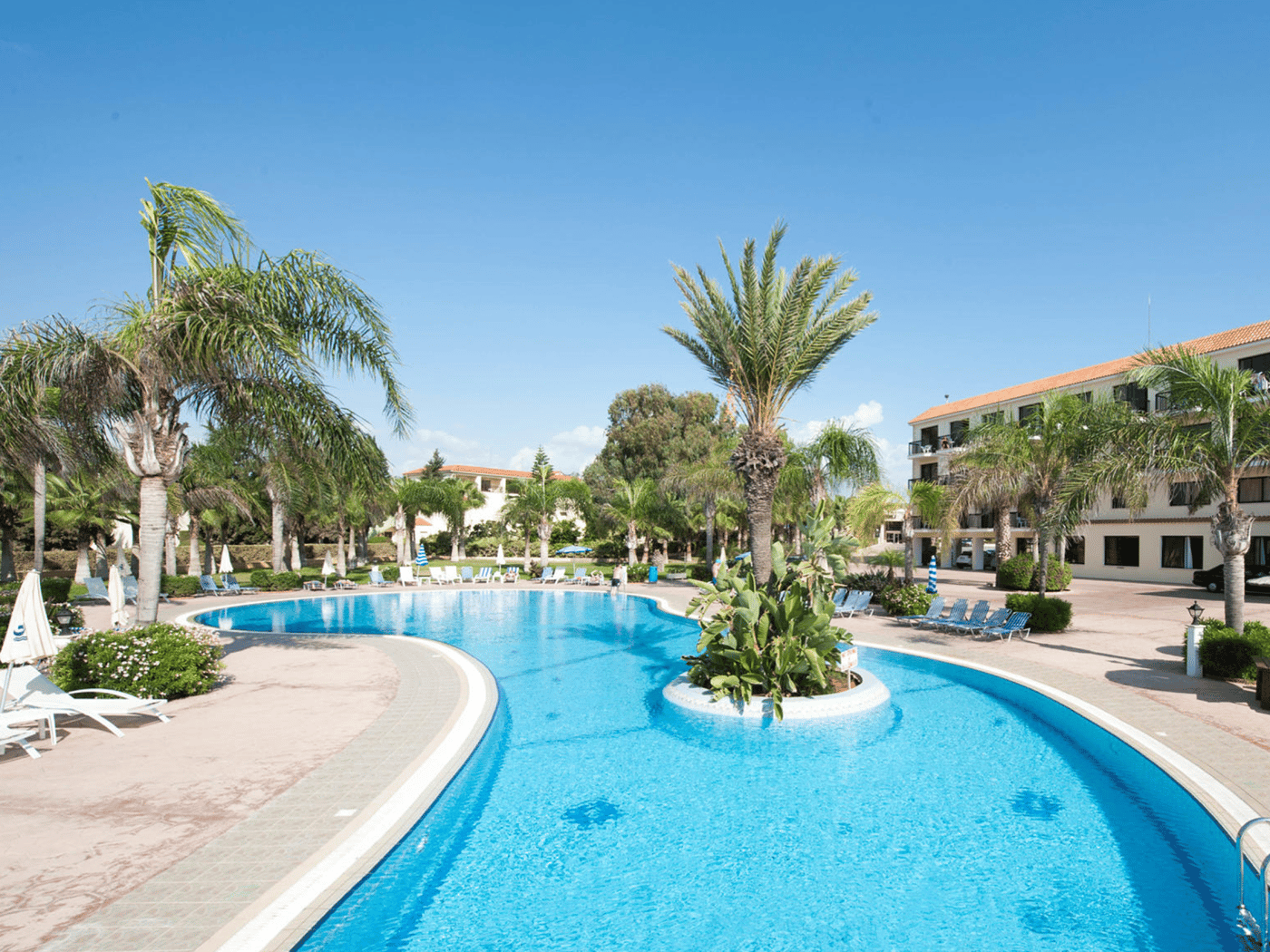 Anmaria Beach in Larnaca, Cyprus