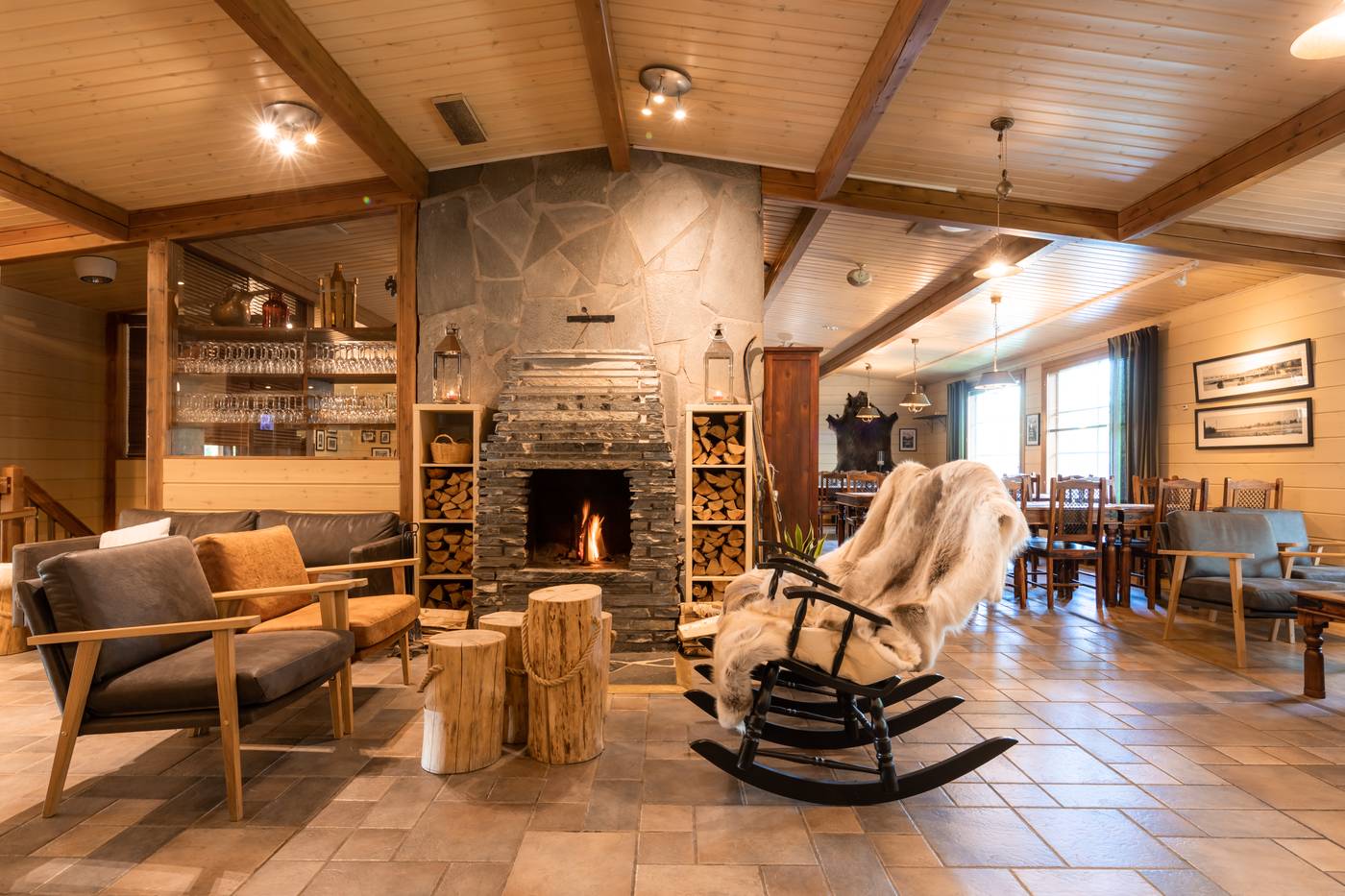 Lapland Hotels Ounasvaara Chalets Lobby, Rovaniemi