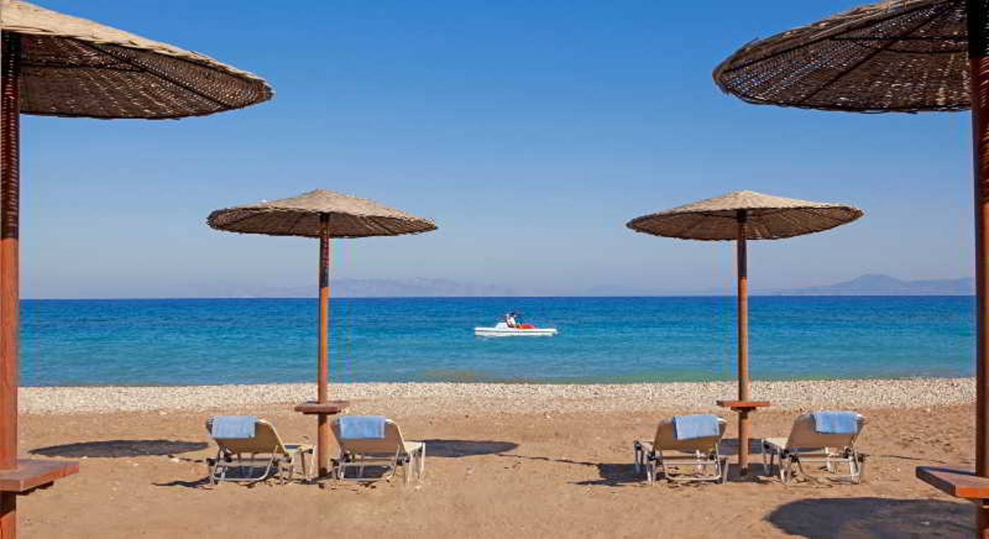 Alex Beach in Rhodes, Greece