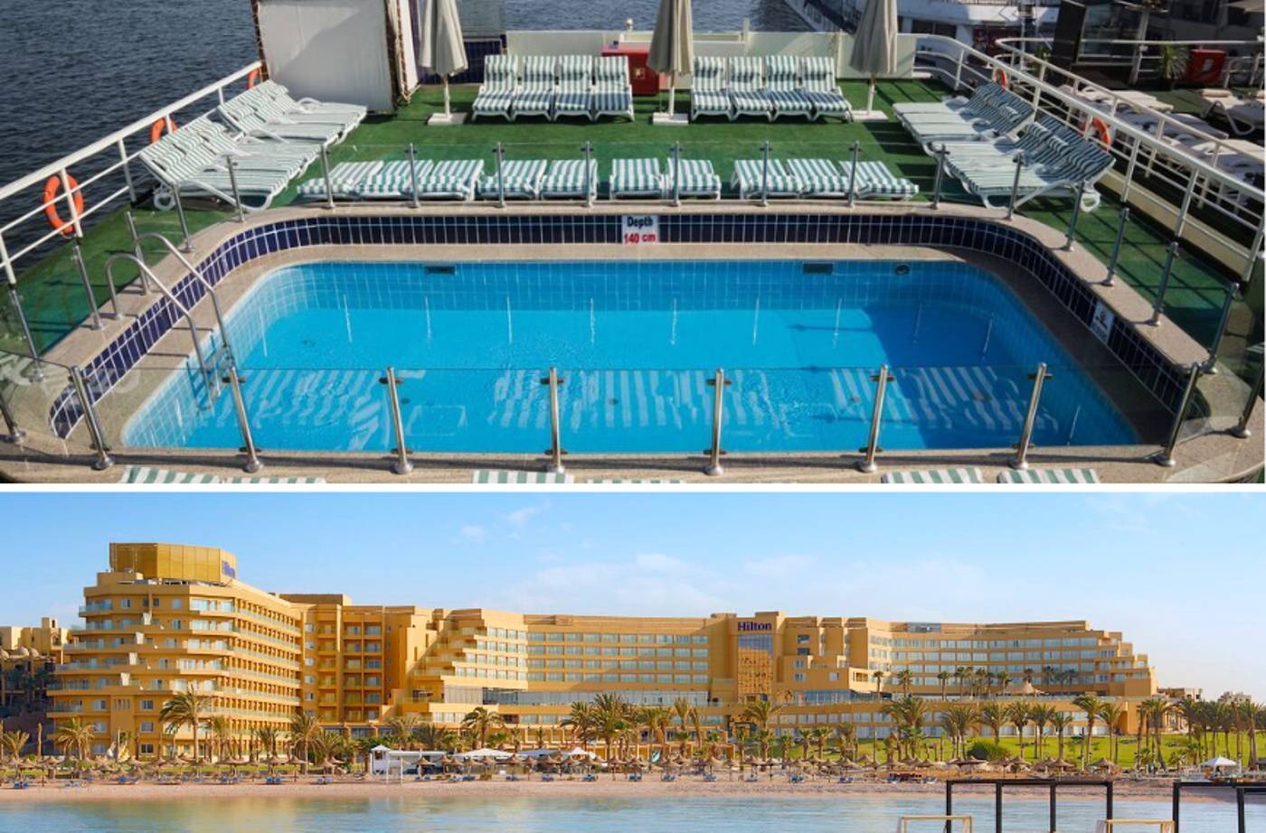 MS Nile Commodore Cruise & Stay Hilton Hurghada Plaza