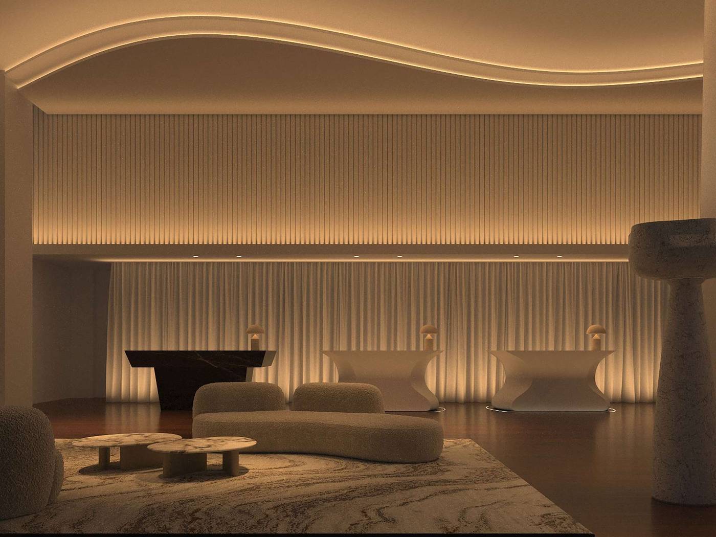 Delano Dubai-United Arab Emirates-Dubai-Lobby-9