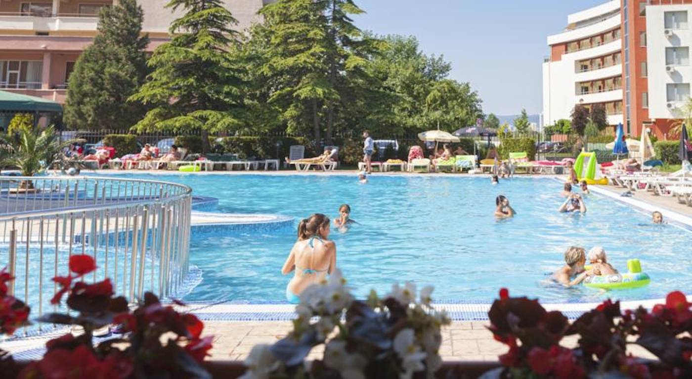 Amfora beach in Sunny Beach, Bulgaria