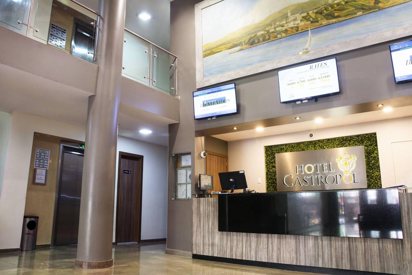 Hotel Castropol-Mexico-MEXICO CITY-HISTORIC CENTER-Lobby-2