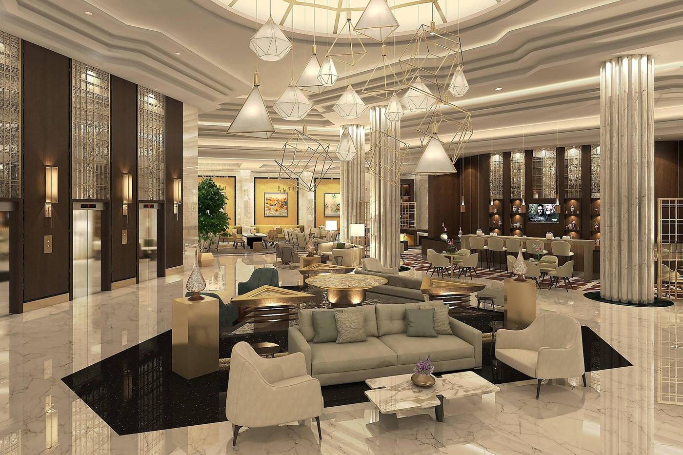 Riyadh Airport Marriott Hotel-Saudi Arabia-RIYADH -Lobby-8