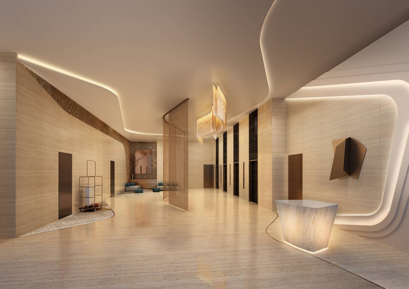 Avani Plus Palm View Dubai Hotel and Suites-United Arab Emirates-Dubai-Lobby-3