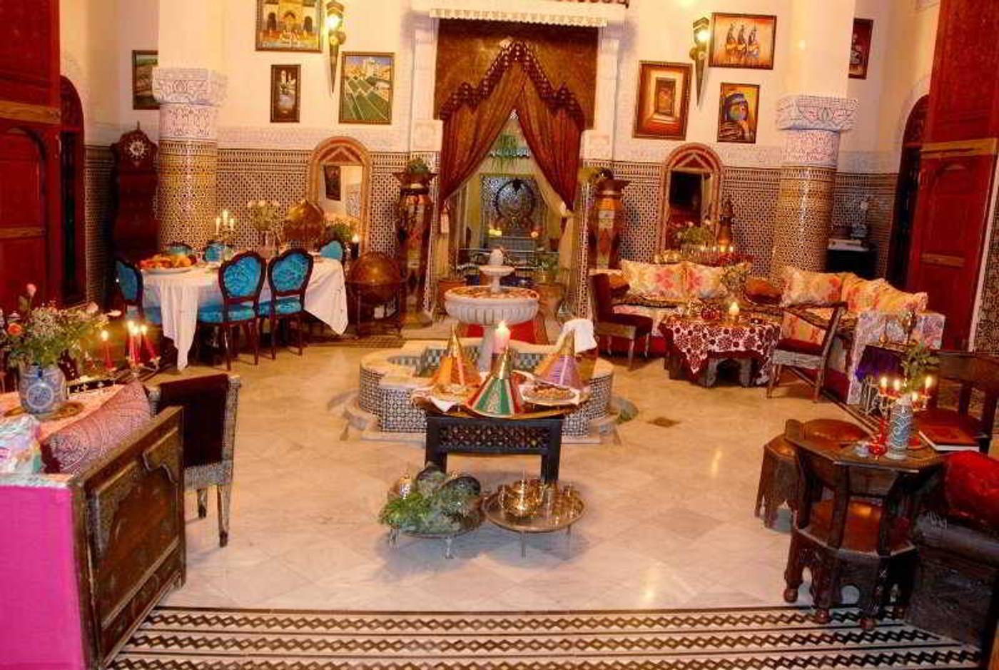 Palais Al Firdaous-Morocco-FEZ-Lobby-2