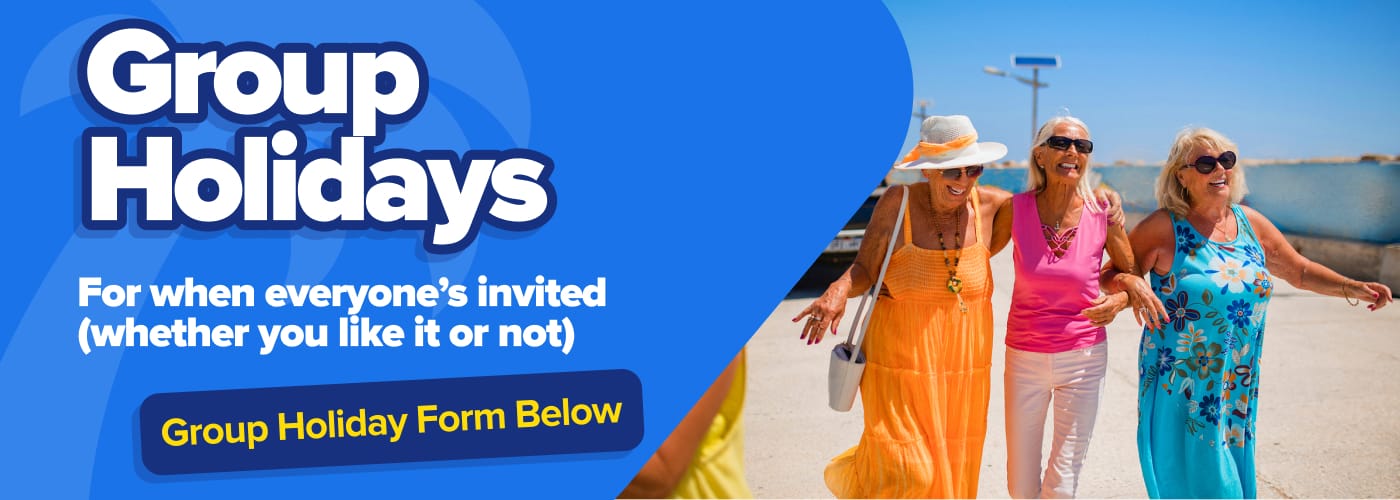 Group holidays landing page banner