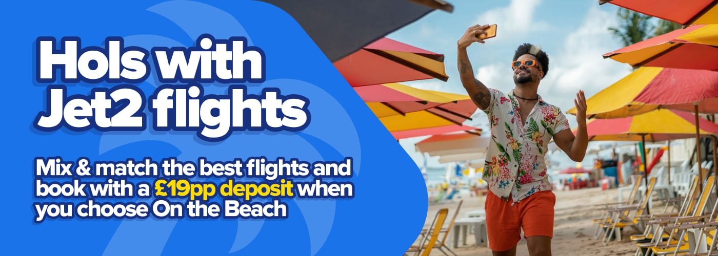 Holidays with Jet2 landing page banner - 23/10/2026