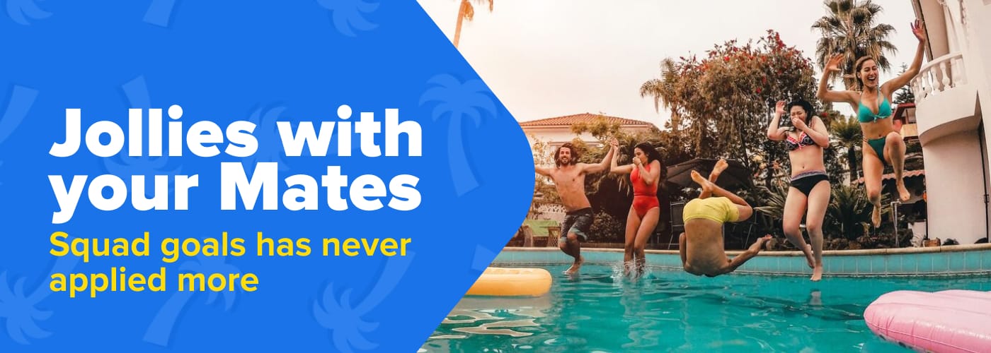 Jollies with your Mates Landing Page Banner