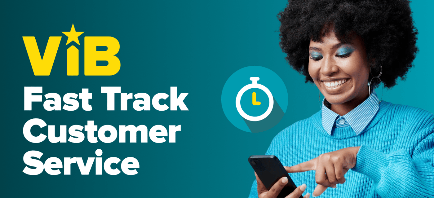 VIB Fast Track Customer Service banners
