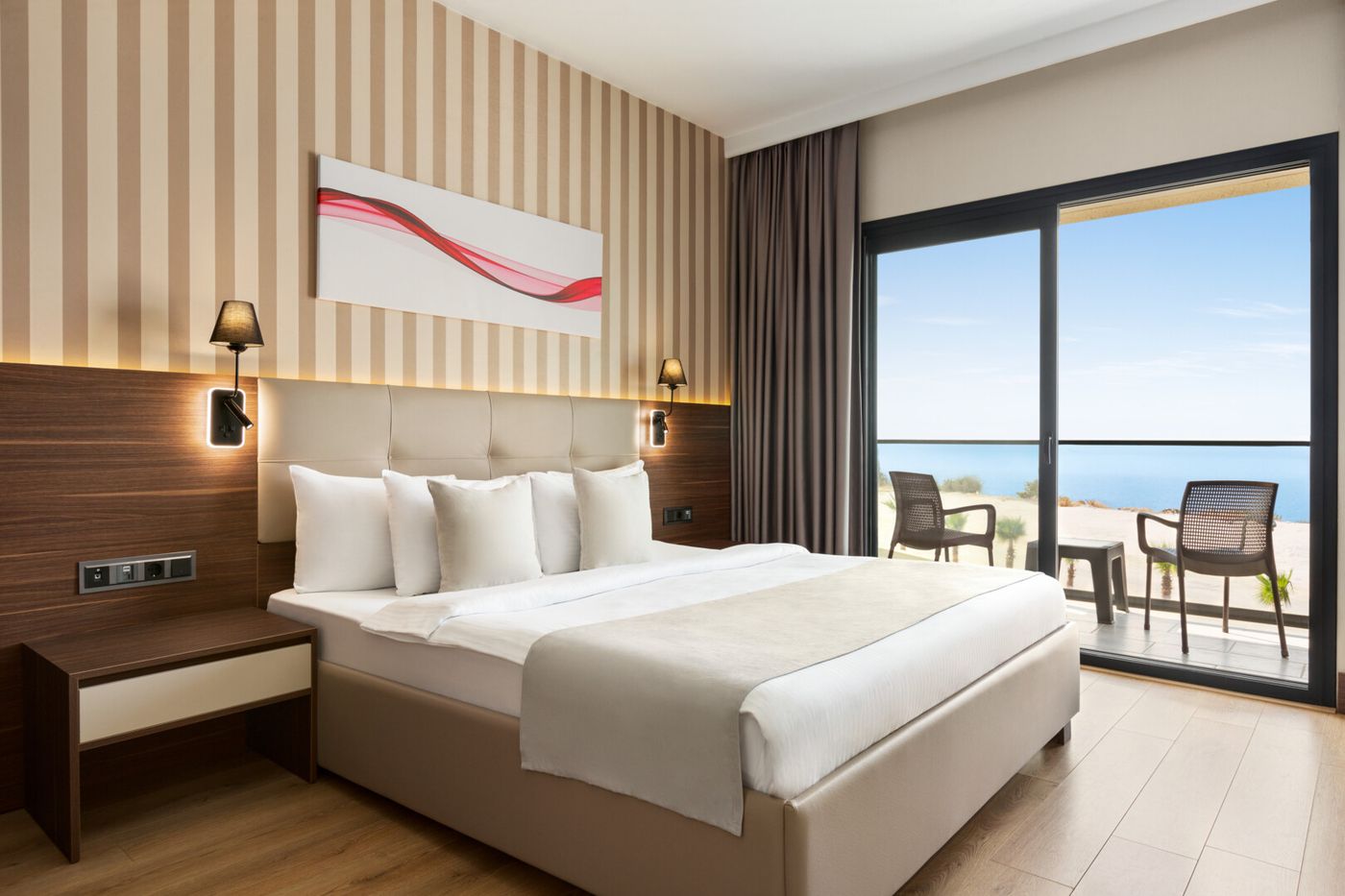 Wyndham Ramada Cesme - Queen Bed - Garden and Sea View - 1553035.png