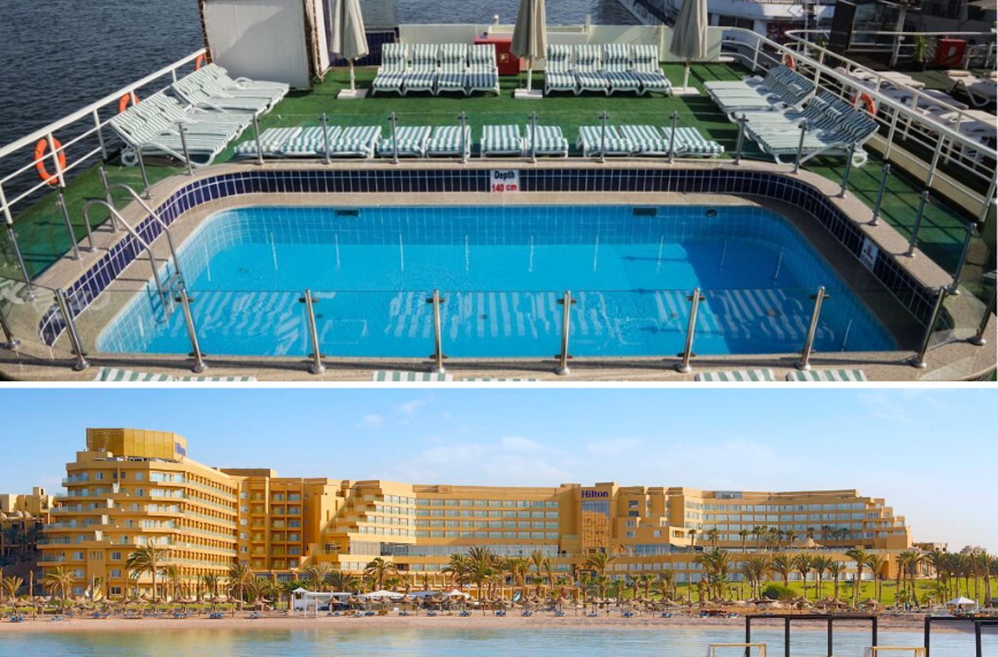 MS Nile Commodore Cruise & Stay Hilton Hurghada Plaza