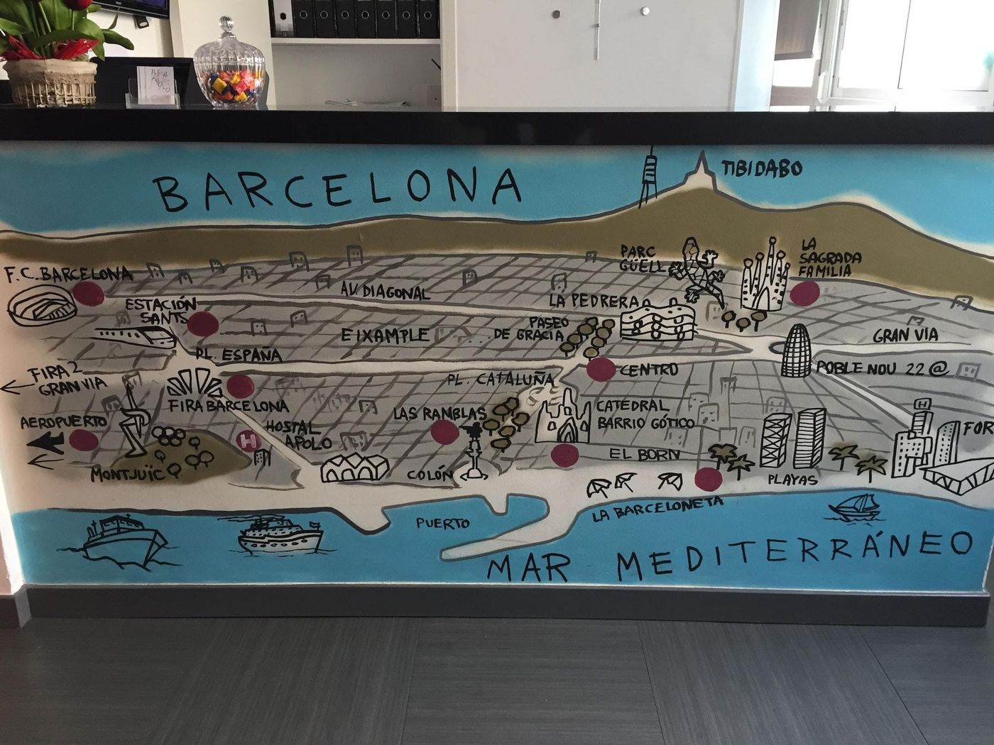 Pensión Peiró-Spain-BARCELONA-Lobby-9