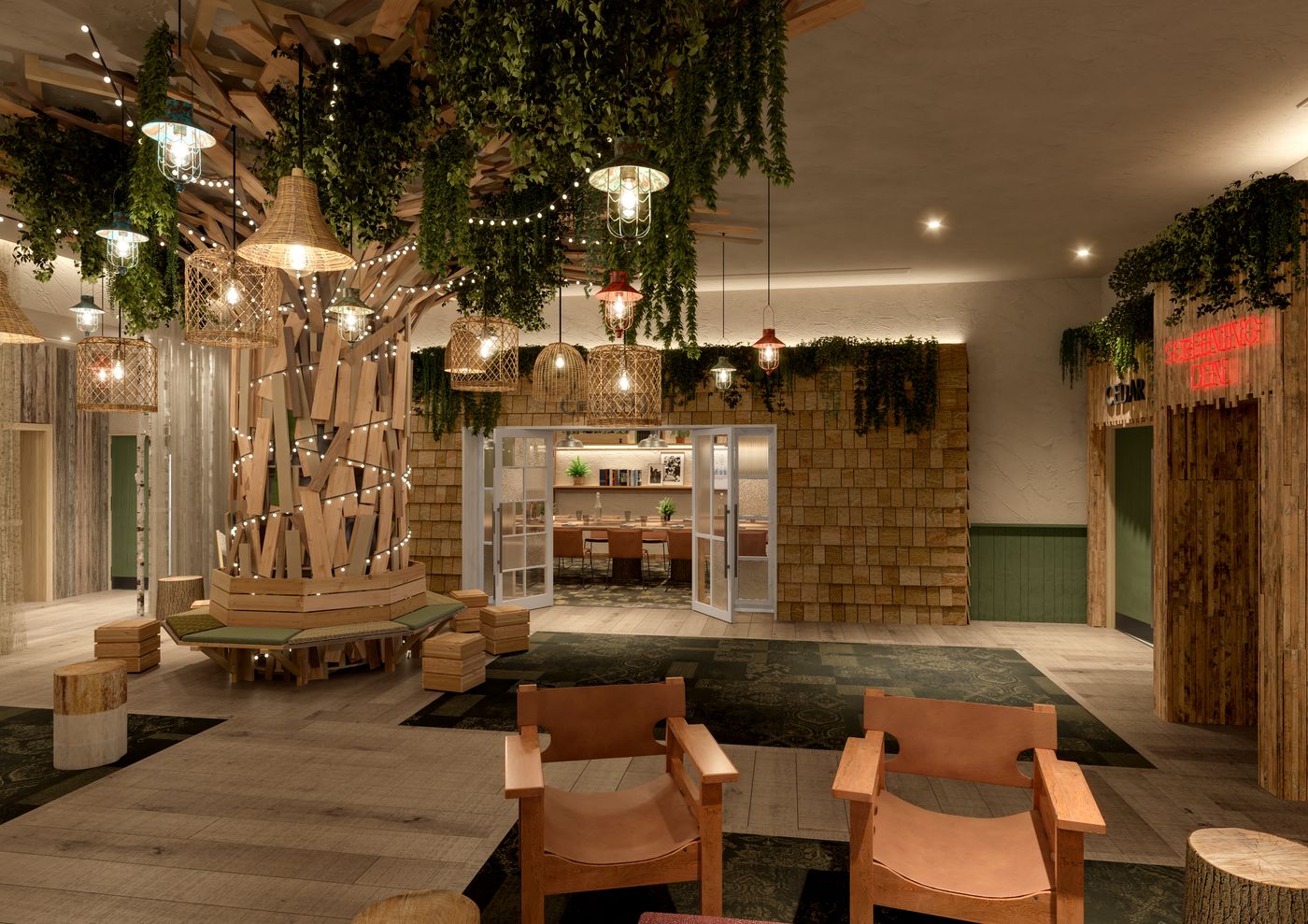 Treehouse Hotel Manchester-United Kingdom-Manchester-Lobby-2