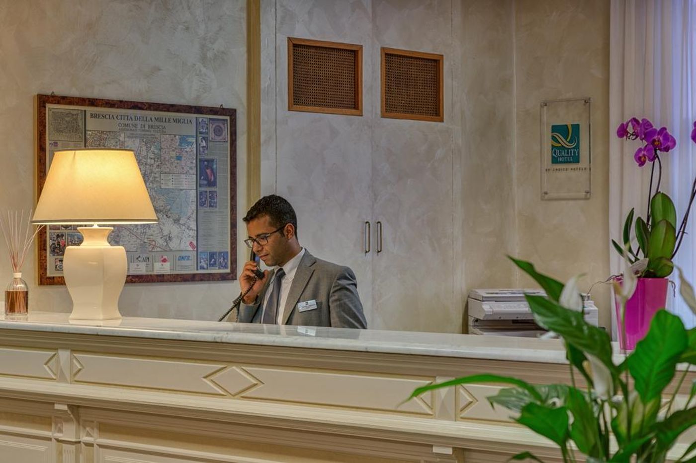 Quality Hotel Continental Brescia-Italy-Roncadelle-Lobby-5
