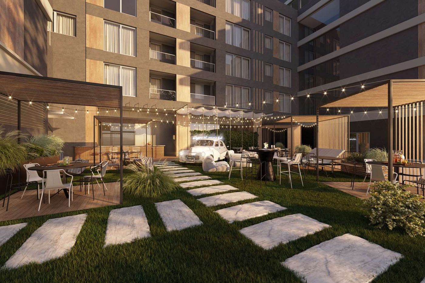 Royal Tulip Warsaw Apartments - Poland - Warsaw - Terrace - 4