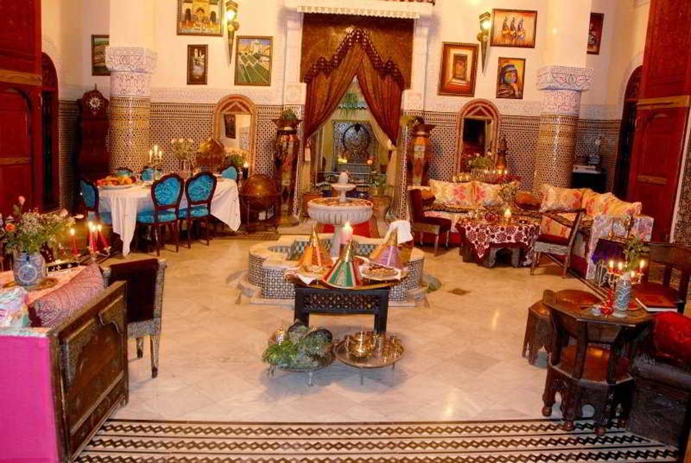 Palais Al Firdaous-Morocco-FEZ-Lobby-2