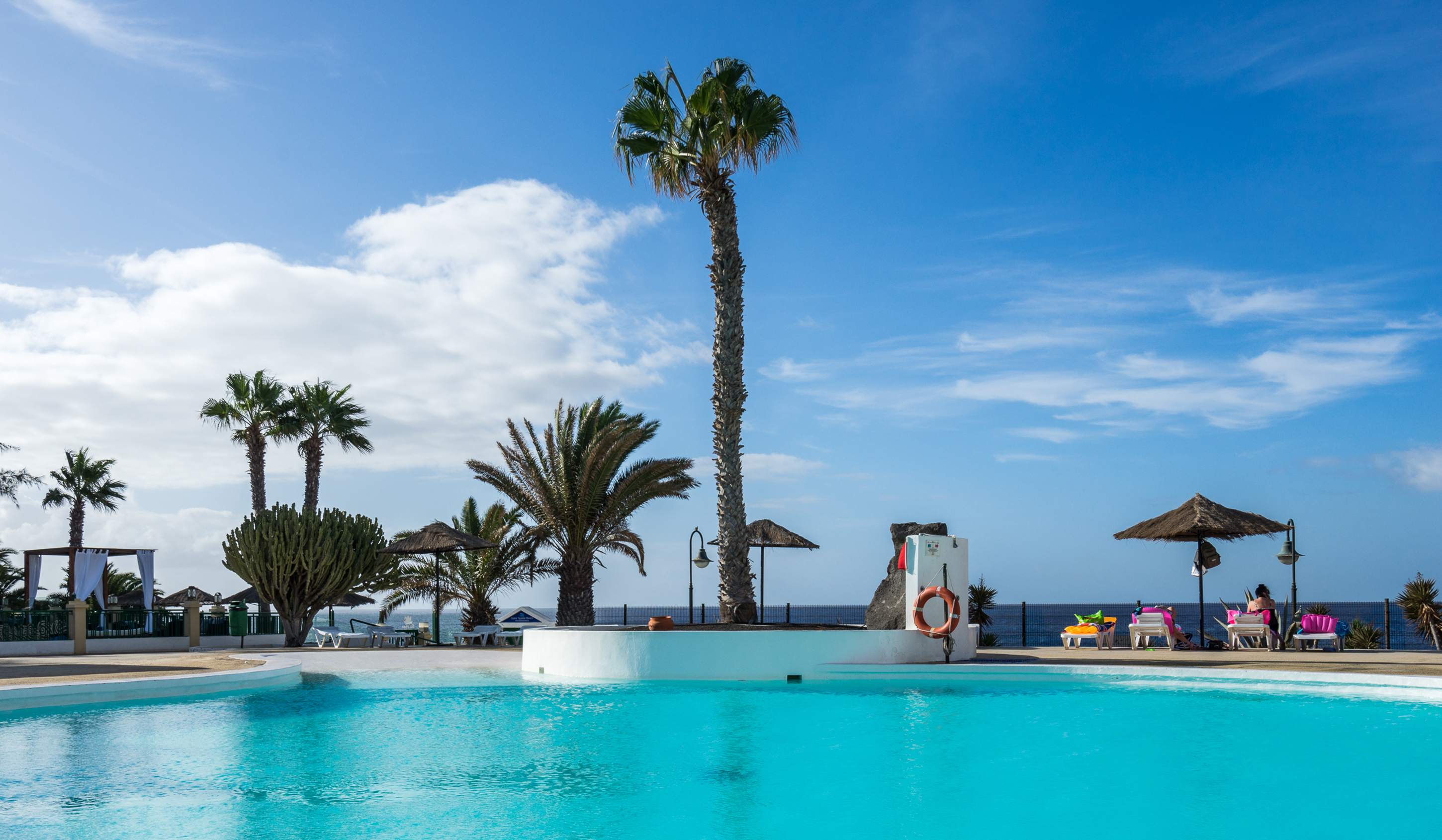 Blue Sea Costa Teguise Beach Costa Teguise Lanzarote On The Beach